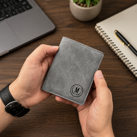 SHAAZ Classic Leather Short Wallet - SZM1