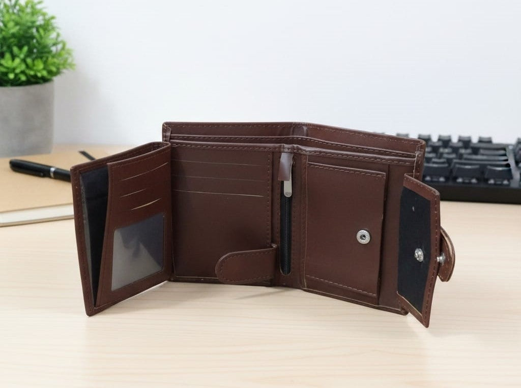 SHAAZ Smart Genuine PU Leather Wallet – SGL2